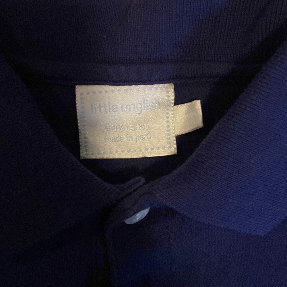New English boys sized 6 navy polo - Picture 2 of 3
